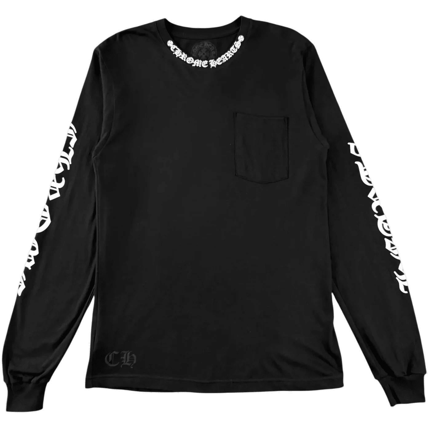 Chrome Hearts Neck Logo Long-Sleeve T-Shirt Black