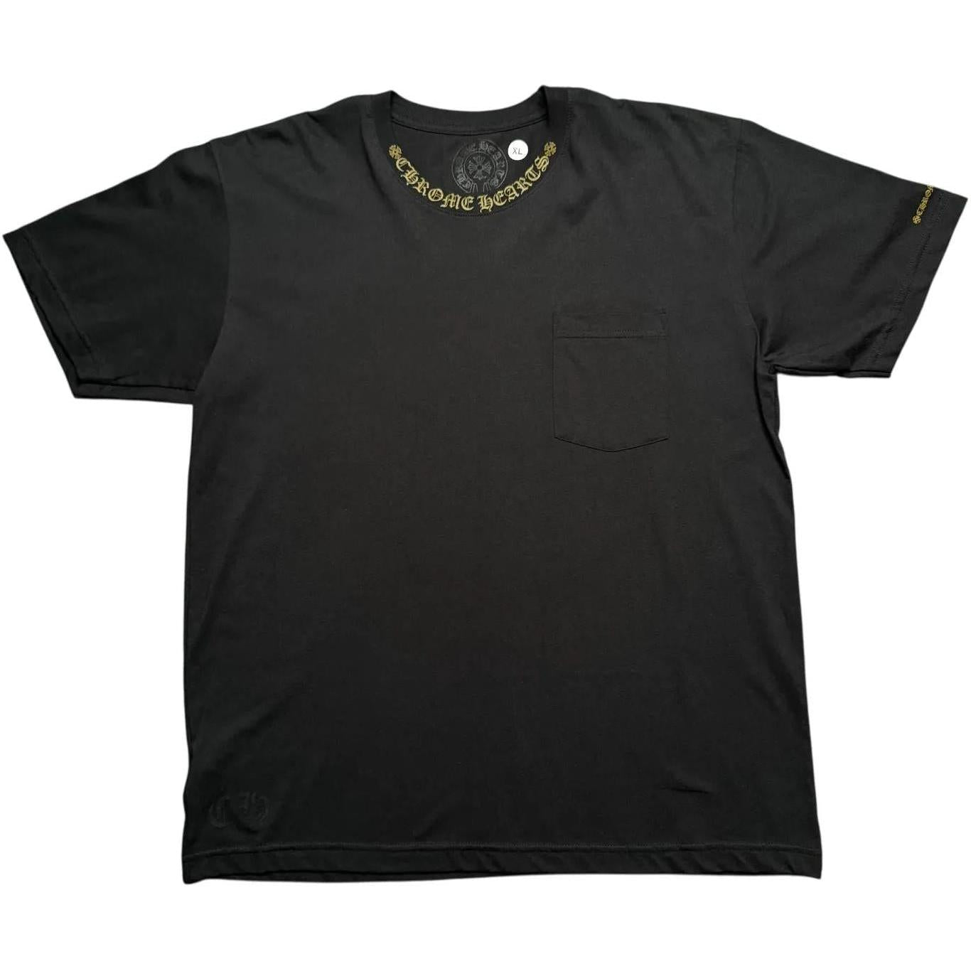 Chrome Hearts Neck Logo T-Shirt Black/Army Green