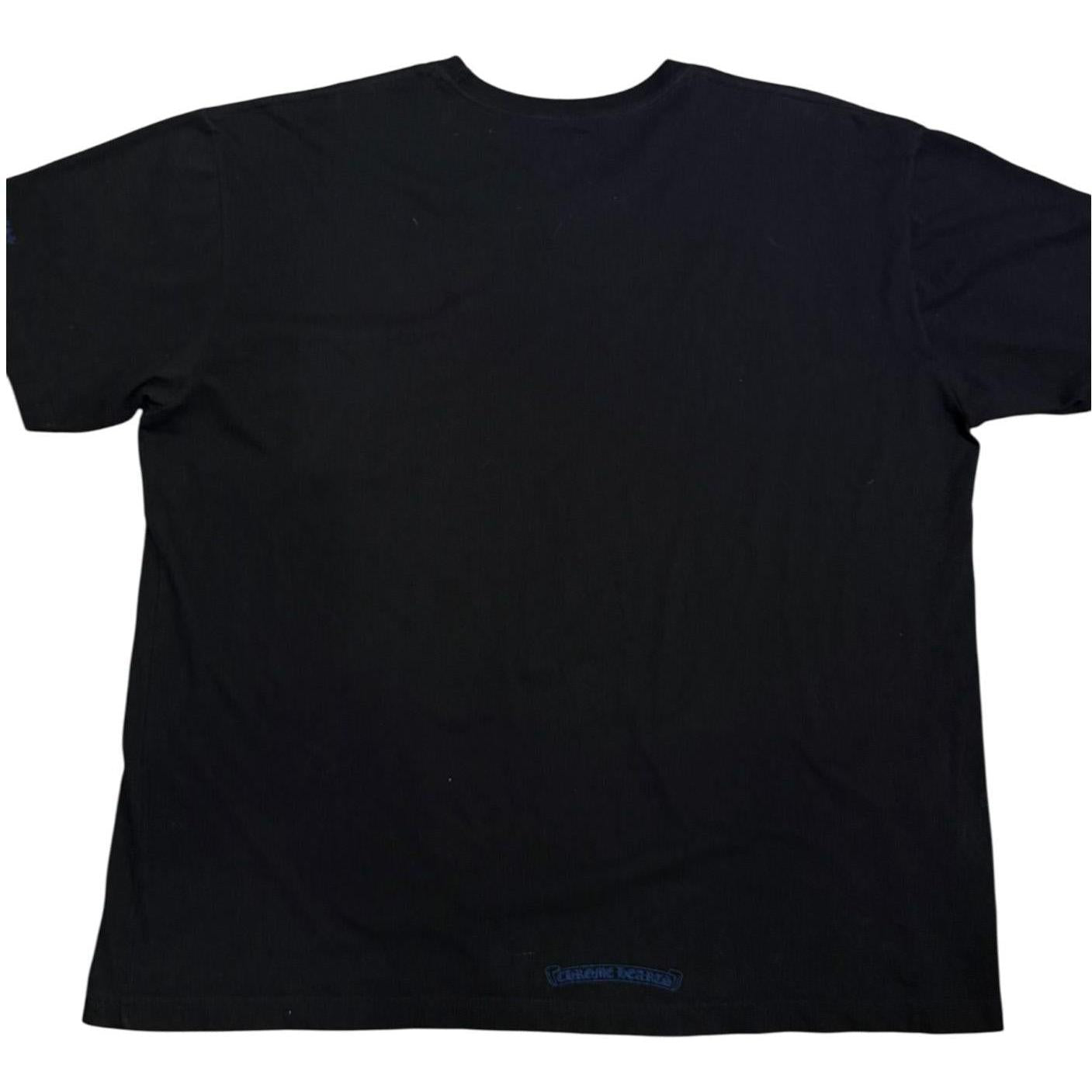 Chrome Hearts Neck Logo T-Shirt Black/Blue - Like New