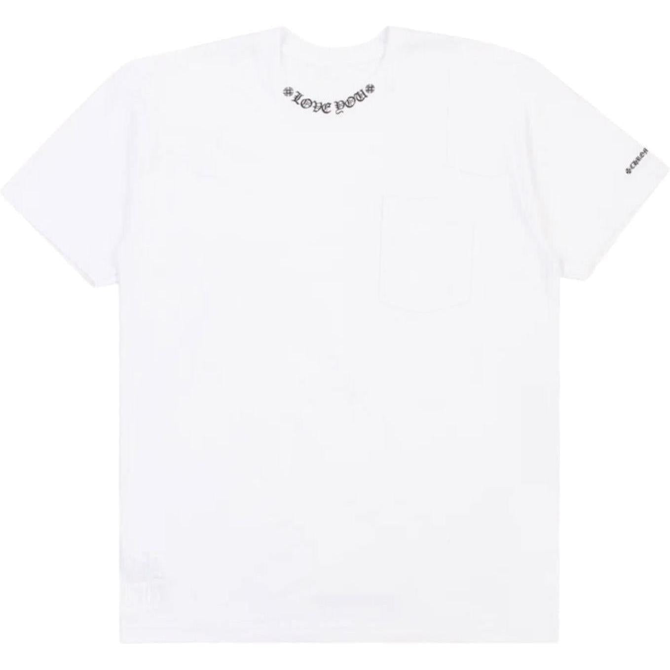 Chrome Hearts Neck Love You Logo T-Shirt White