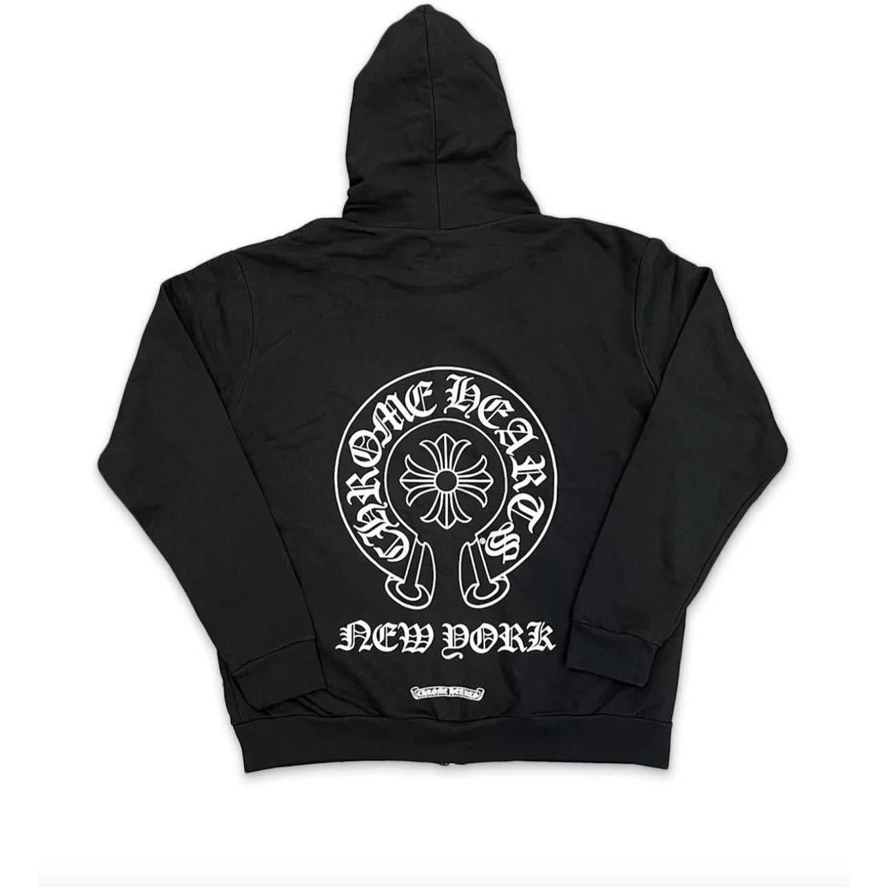 Chrome Hearts New York Exclusive Zip Up Hoodie Black