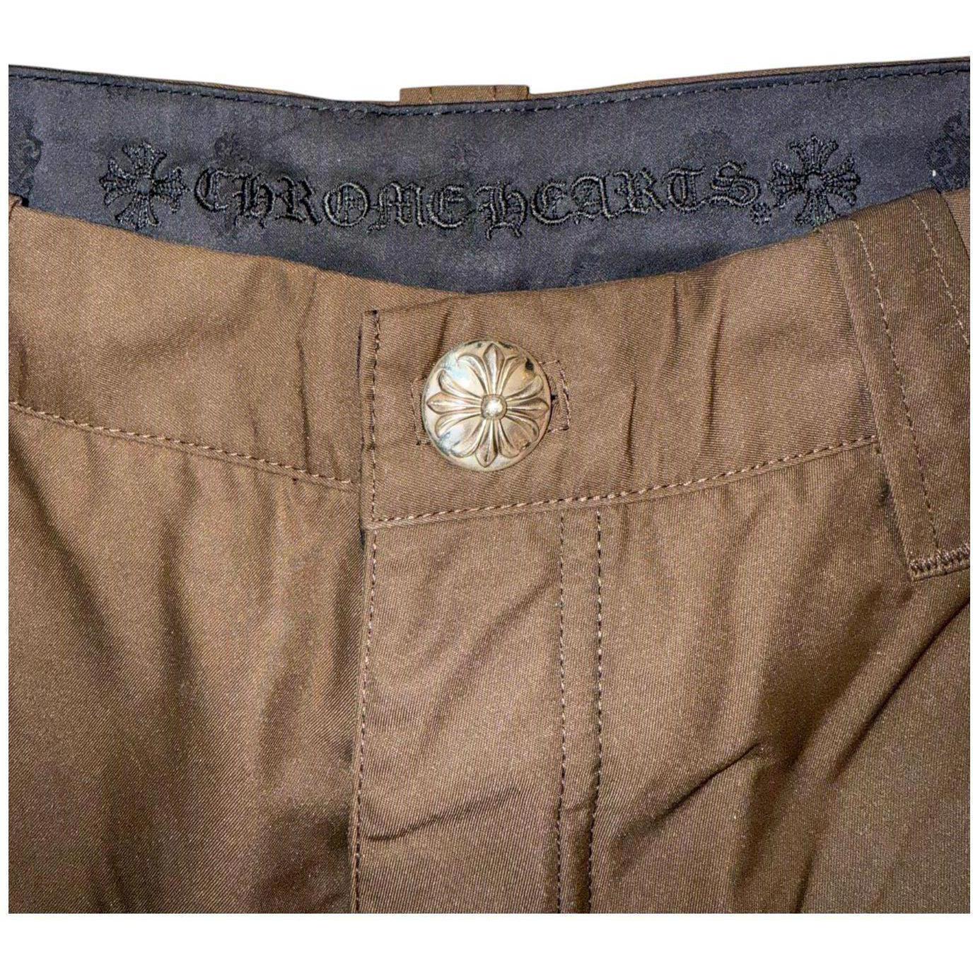 Chrome Hearts Nylon Double Knee Carpenter Cross Patch Pants