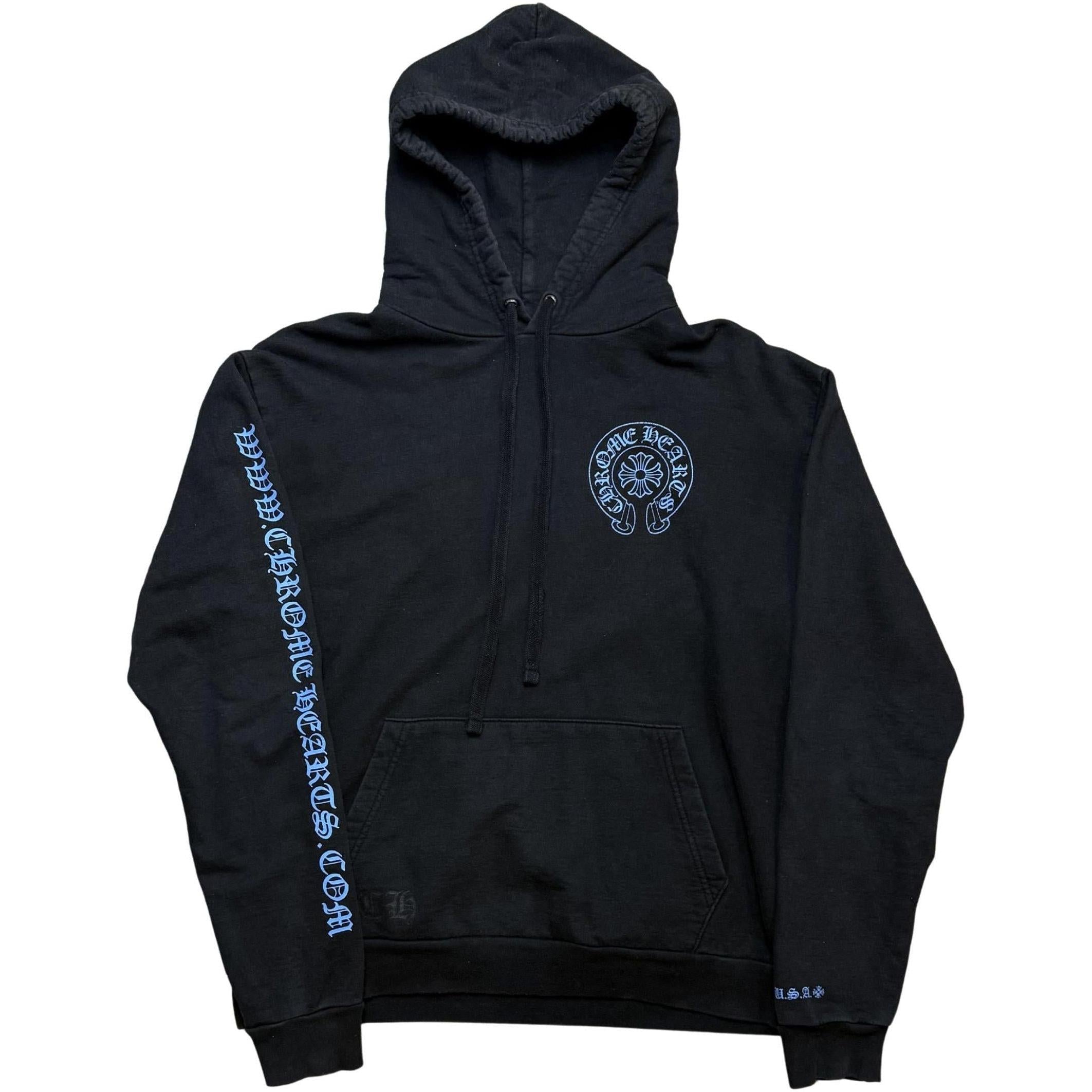 Chrome Hearts Online Exclusive Hoodie Black/Blue - Gently Used