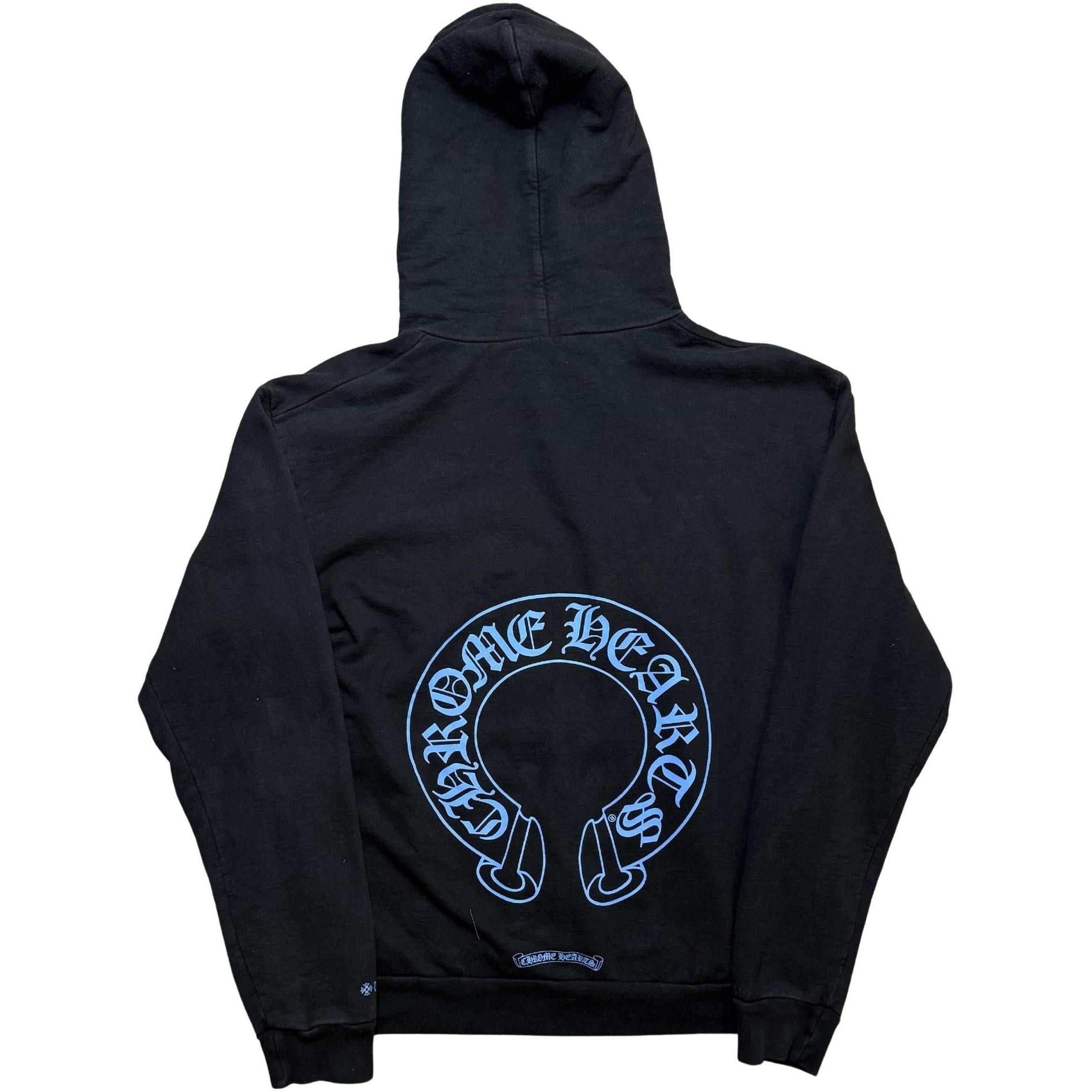 Chrome Hearts Online Exclusive Hoodie Black/Blue - Gently Used