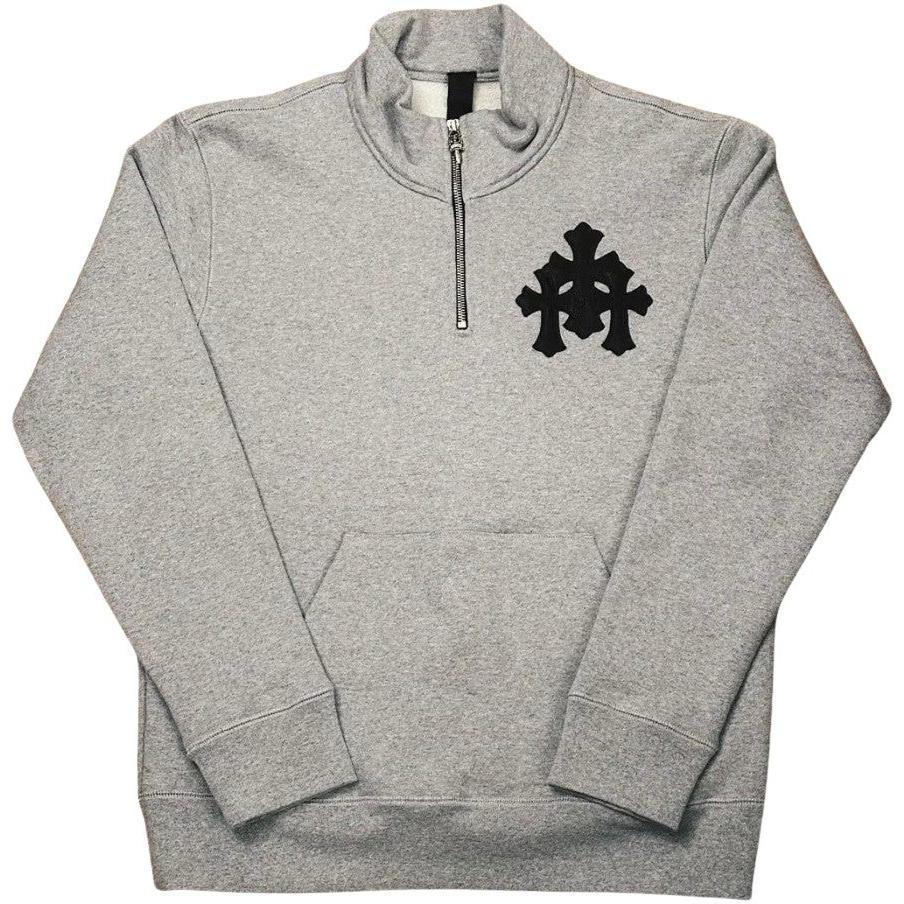 Chrome Hearts Paper Jam Quarter Zip Grey