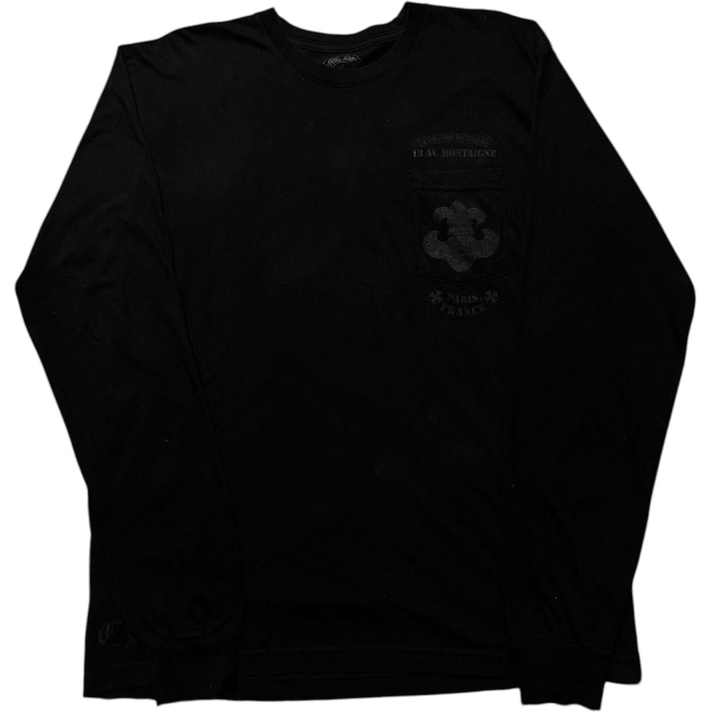 Chrome Hearts Paris Exclusive Fleur Long-Sleeve T-Shirt Black