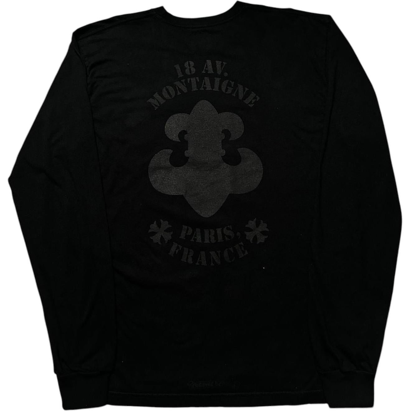 Chrome Hearts Paris Exclusive Fleur Long-Sleeve T-Shirt Black