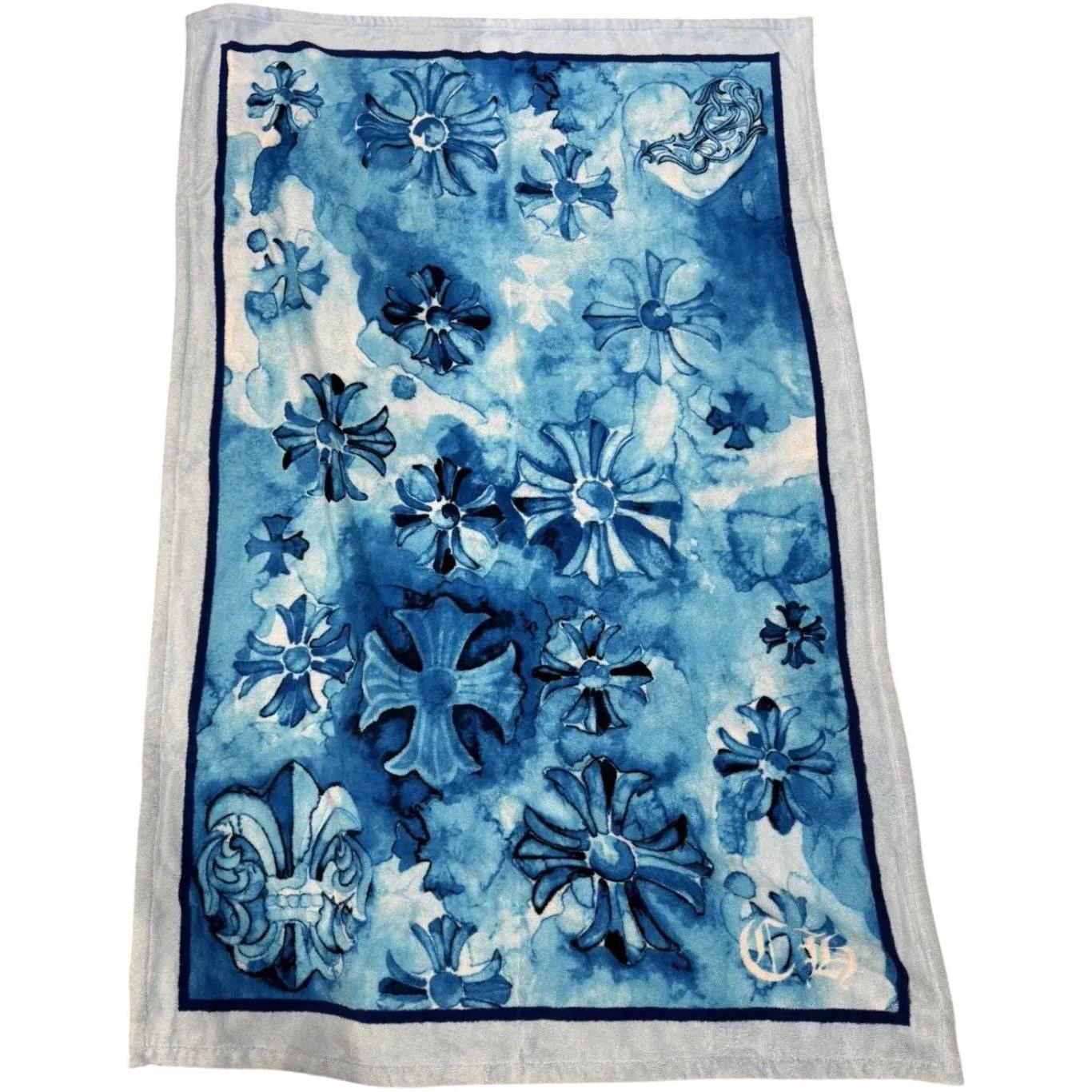 Chrome Hearts Pastel Beach Towel Blue