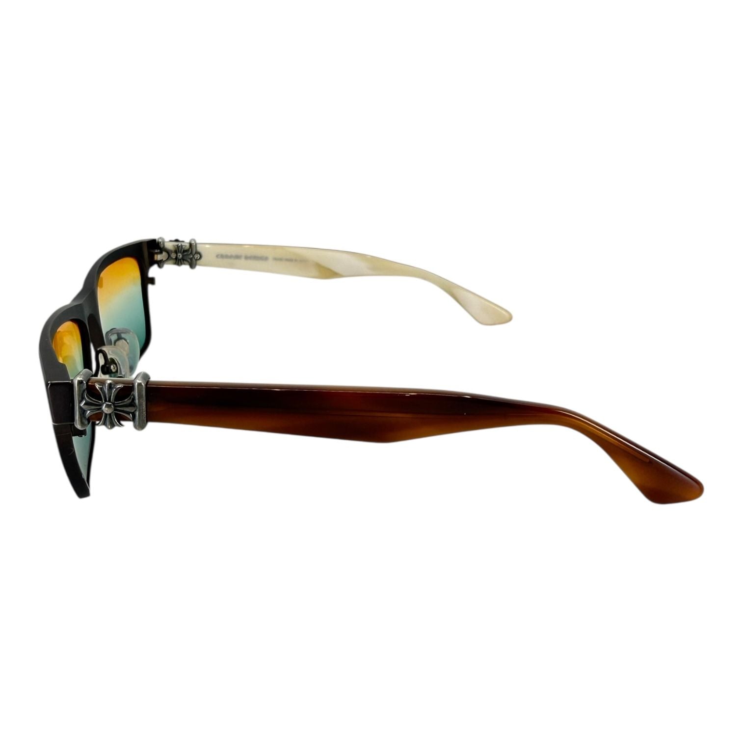 Chrome Hearts Petcock Bone Brown Sunglasses