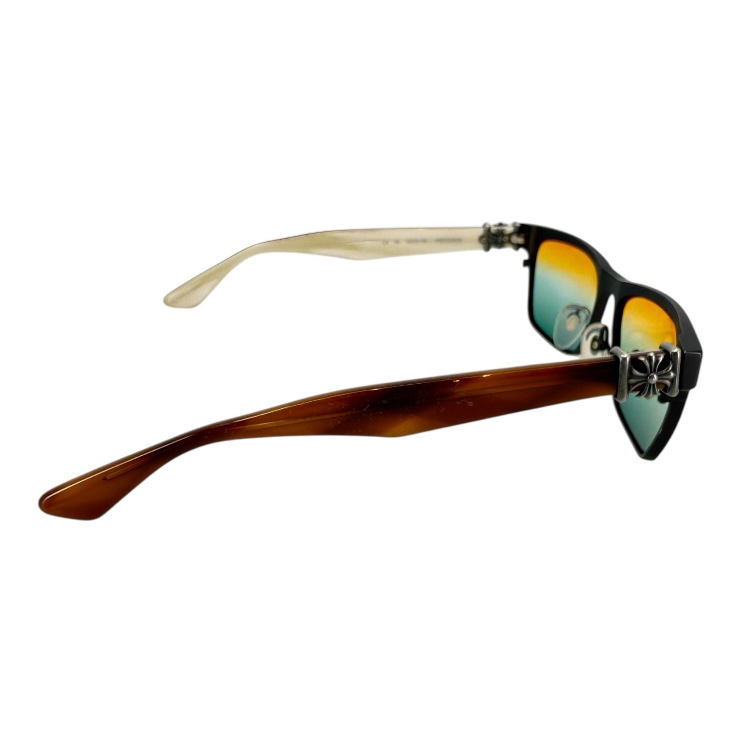 Chrome Hearts Petcock Bone Brown Sunglasses
