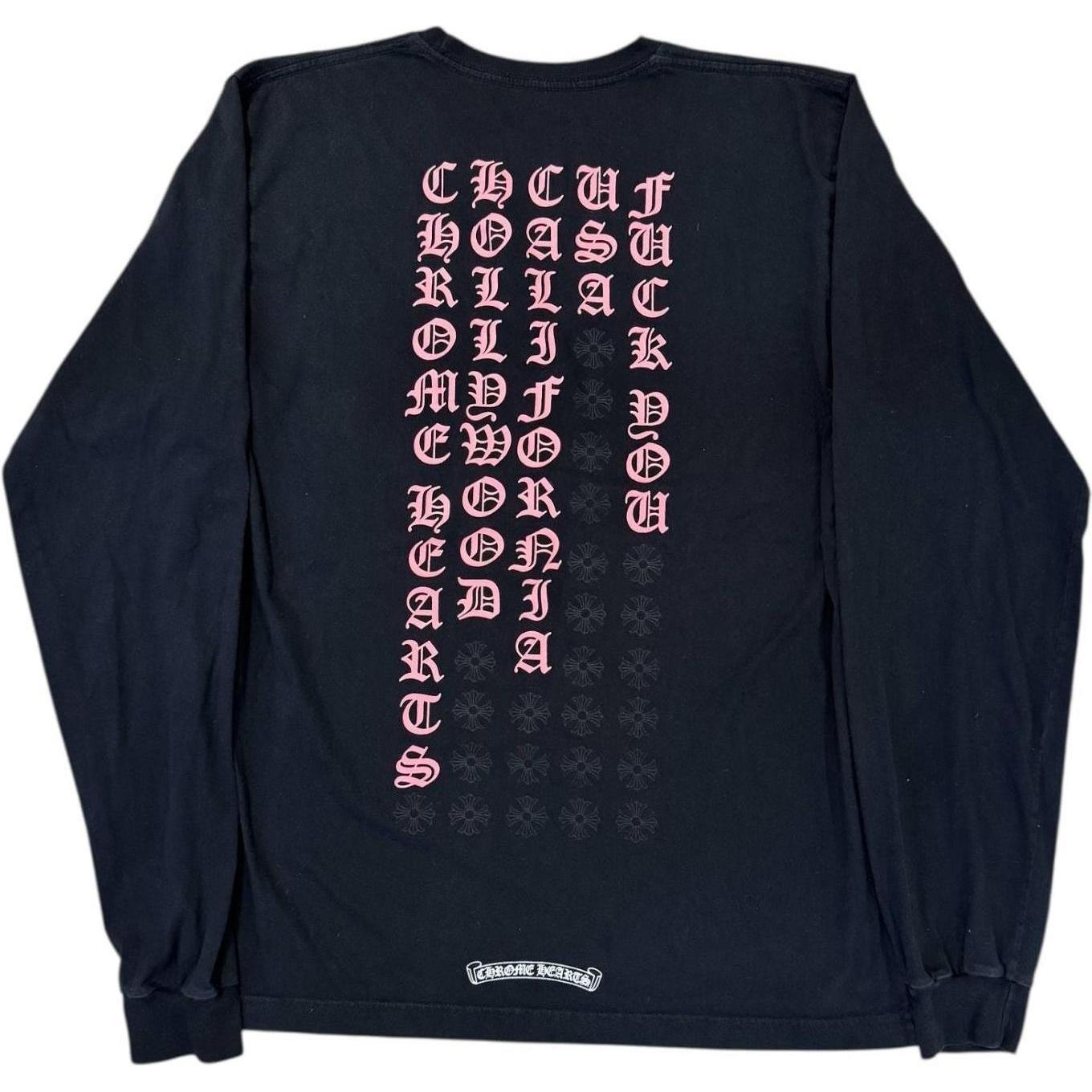 Chrome Hearts Pink Hollywood Longsleeve T-Shirt - Lightly Used