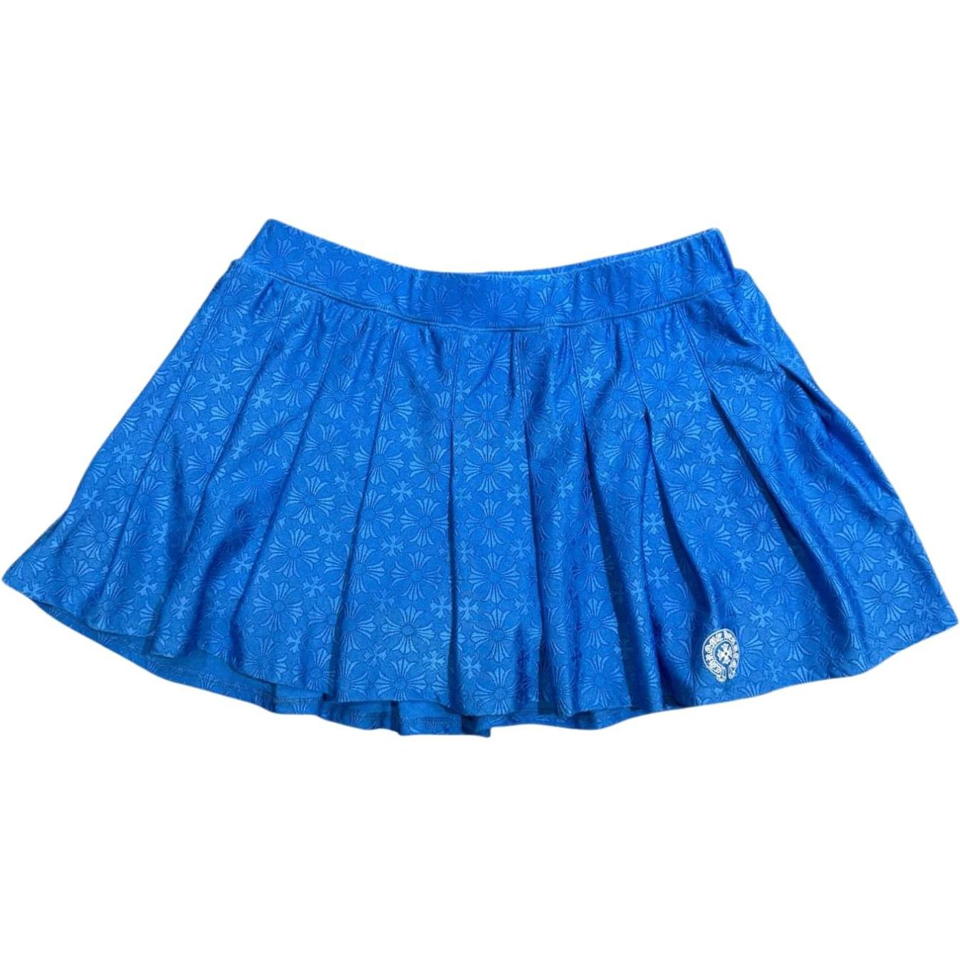 Chrome Hearts Plus Cross Monogram Tennis Mini Skirt Blue