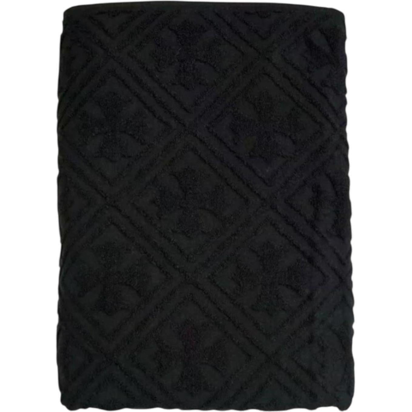 Chrome Hearts Plus Jacquard Bath Towel Black