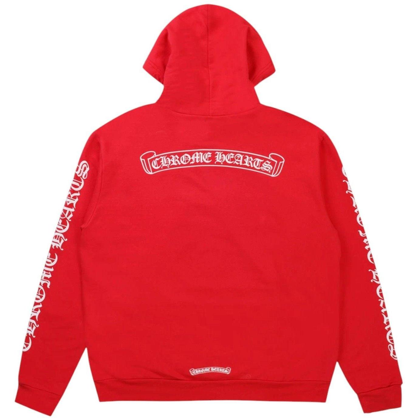 Chrome Hearts Red Hoodie Red/White