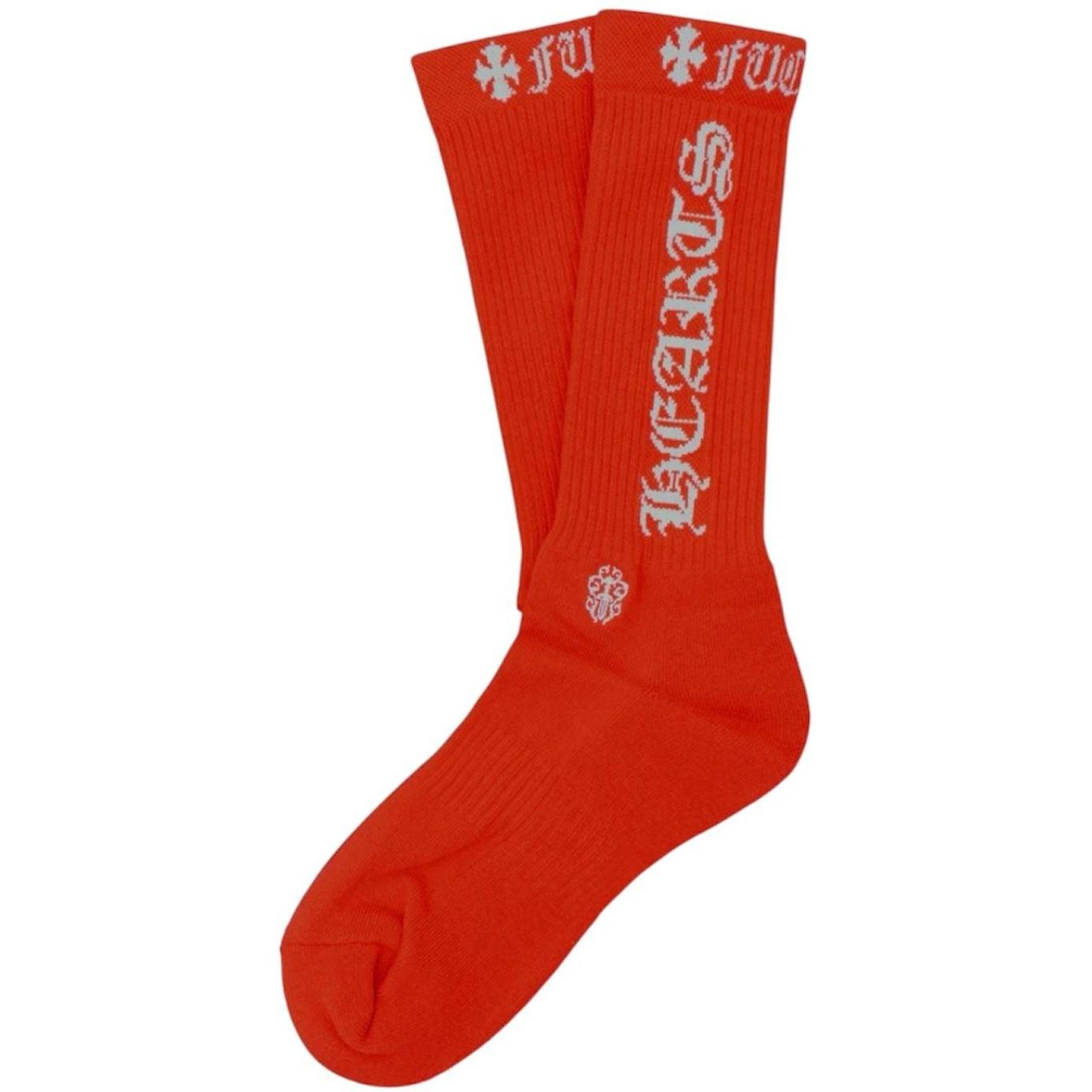 Chrome Hearts Red Logo Socks