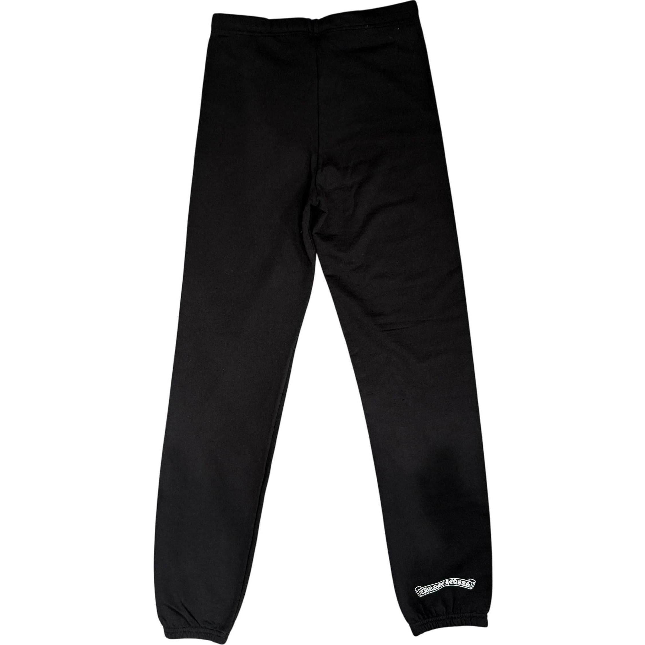 Chrome Hearts Red Scroll With Crosses Sweatpants Black