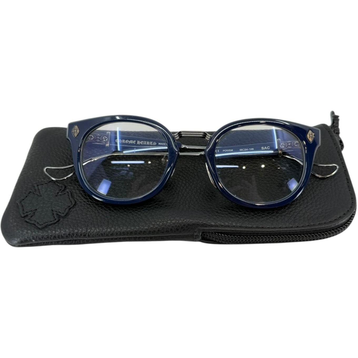 Chrome Hearts Sac Navy Blue Glasses