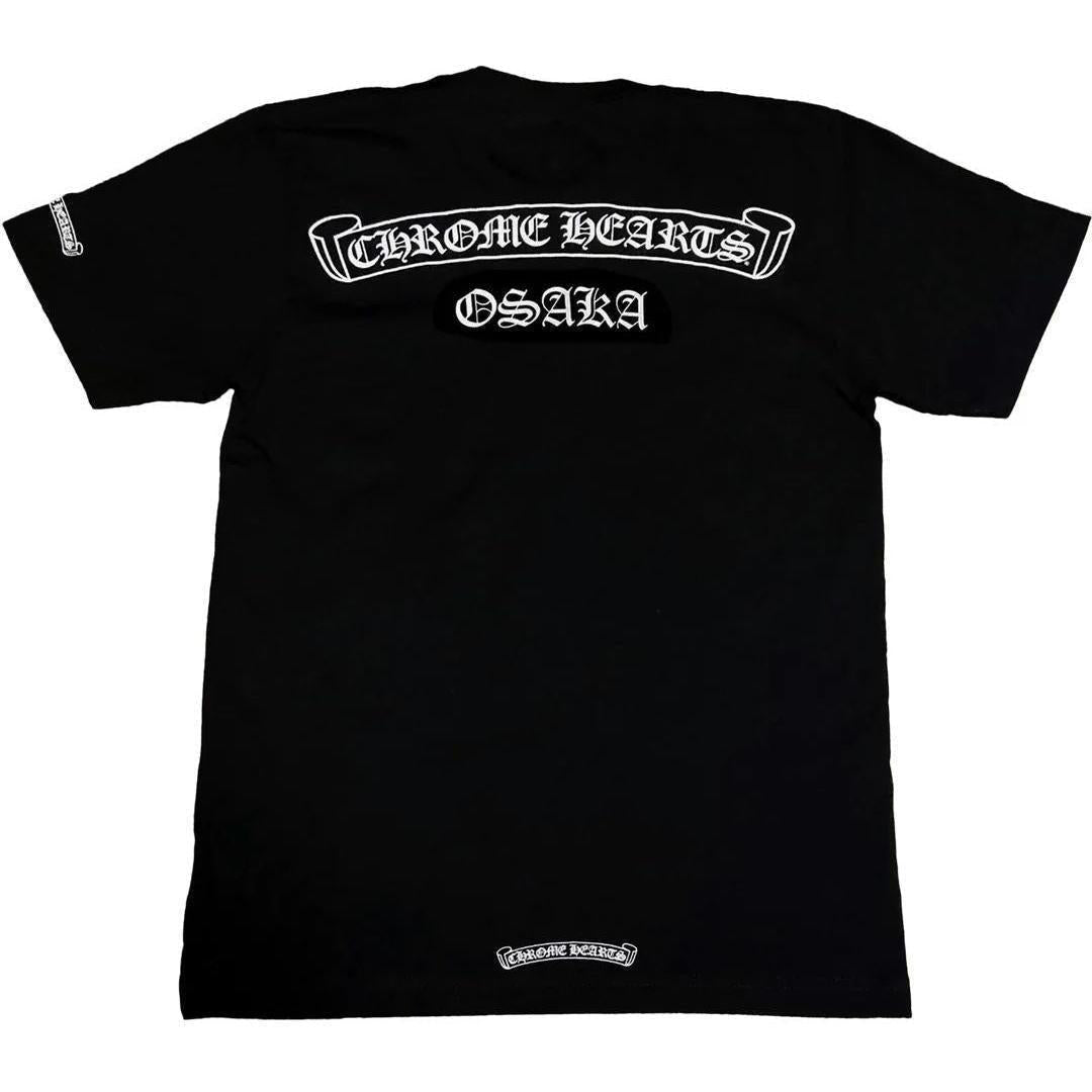 Chrome Hearts Scroll Logo Osaka Exclusive T-Shirt Black