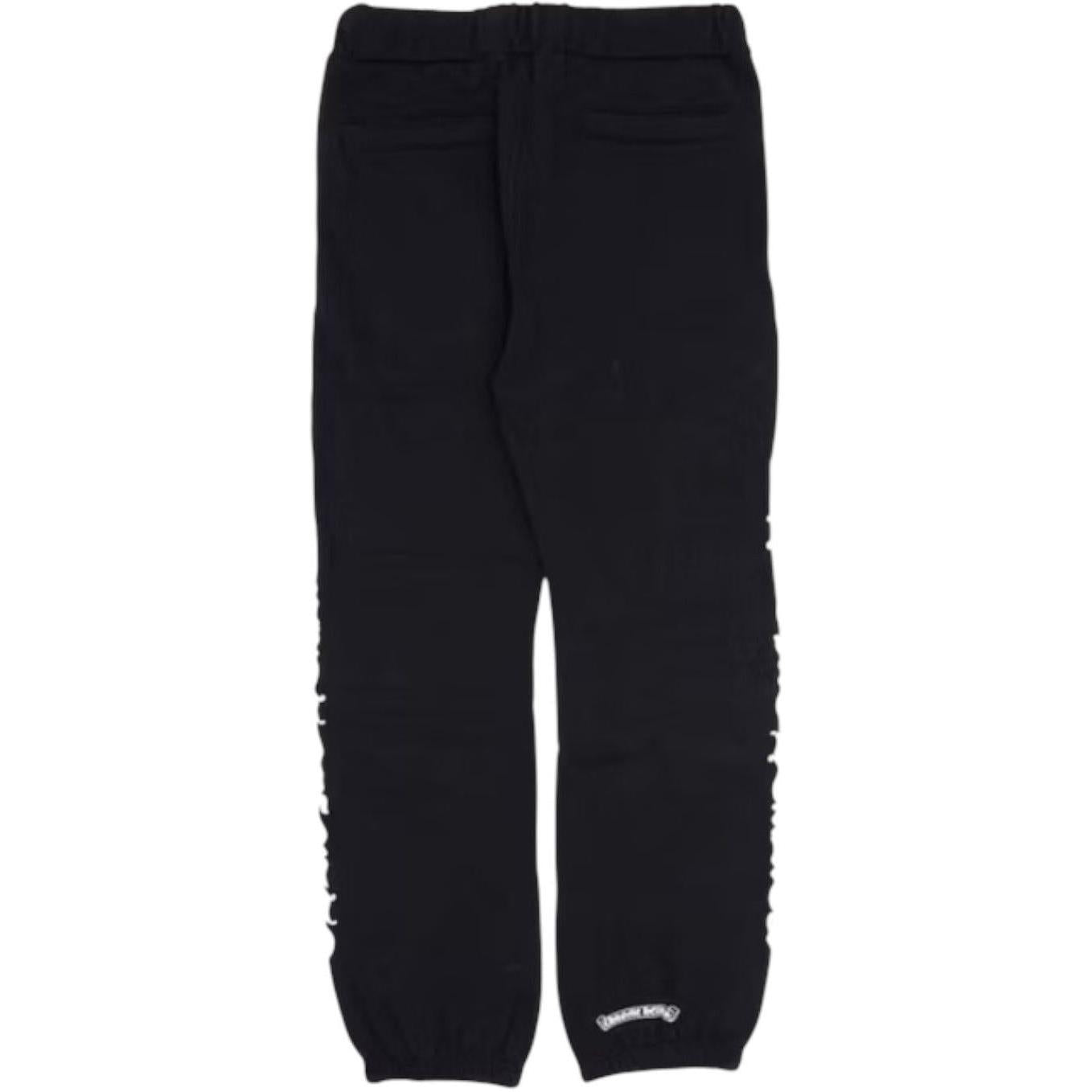 Chrome Hearts Scroll Logo Script Sweatpants Black