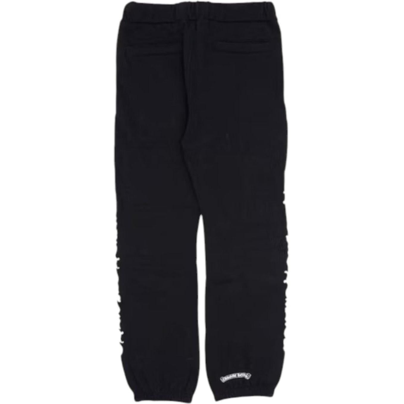 Chrome Hearts Scroll Logo Script Sweatpants Black