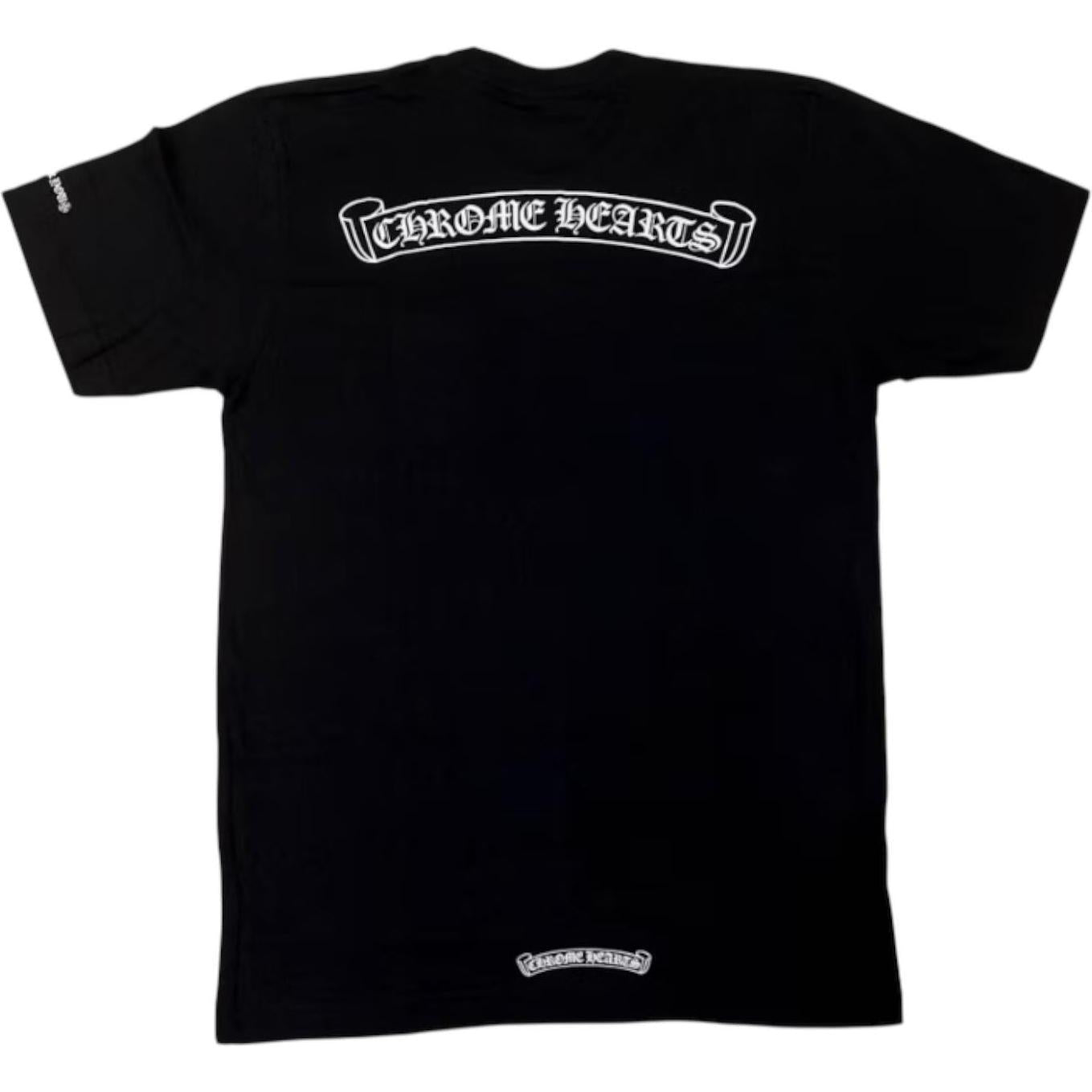Chrome Hearts Scroll Logo T-shirt Black