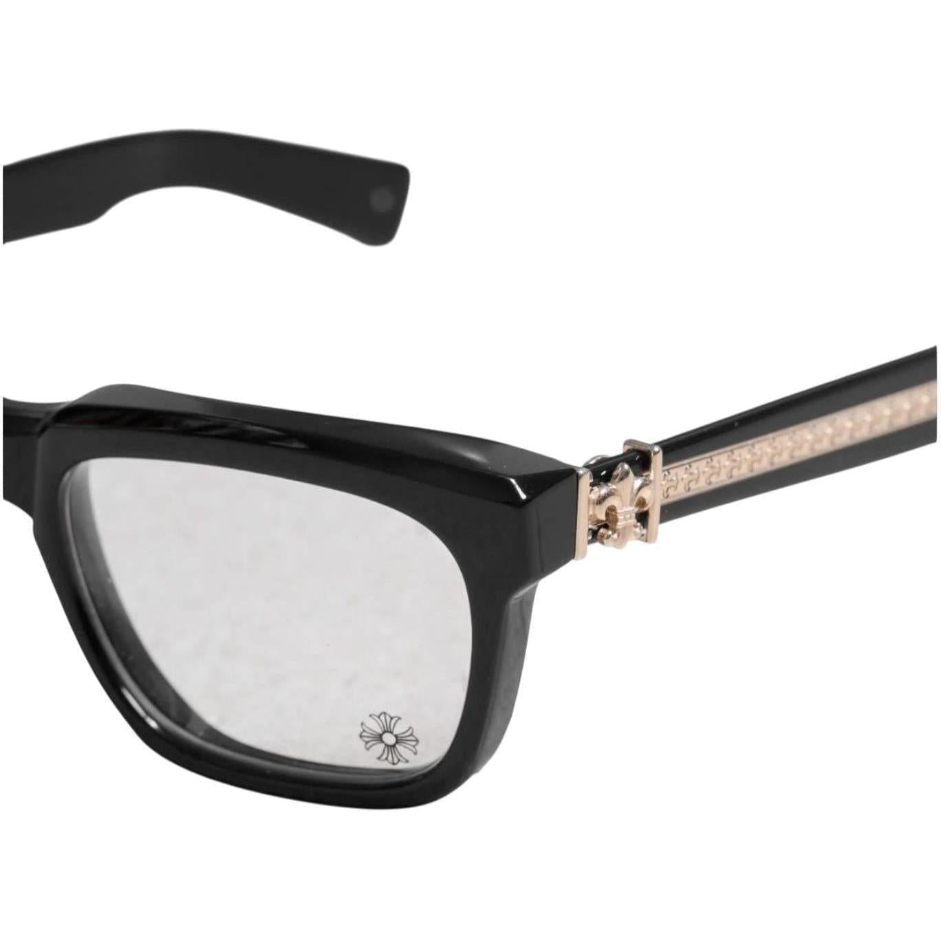 Chrome Hearts See You In Tea Black/18k Gold Plated Glasses