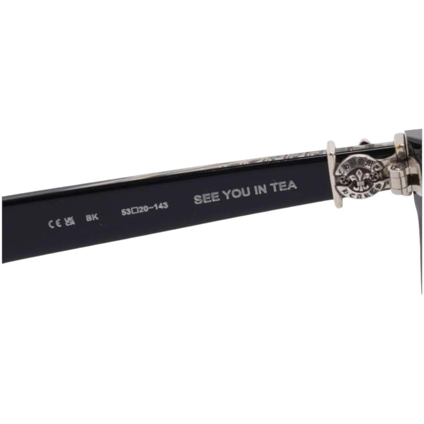 Chrome Hearts See You In Tea Black/Silver Glasses