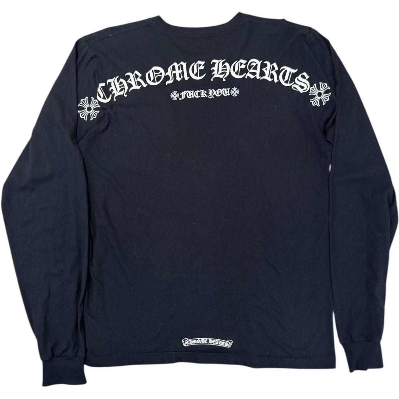 Chrome Hearts Shoulder Logo L/S T-shirt Black - Like New