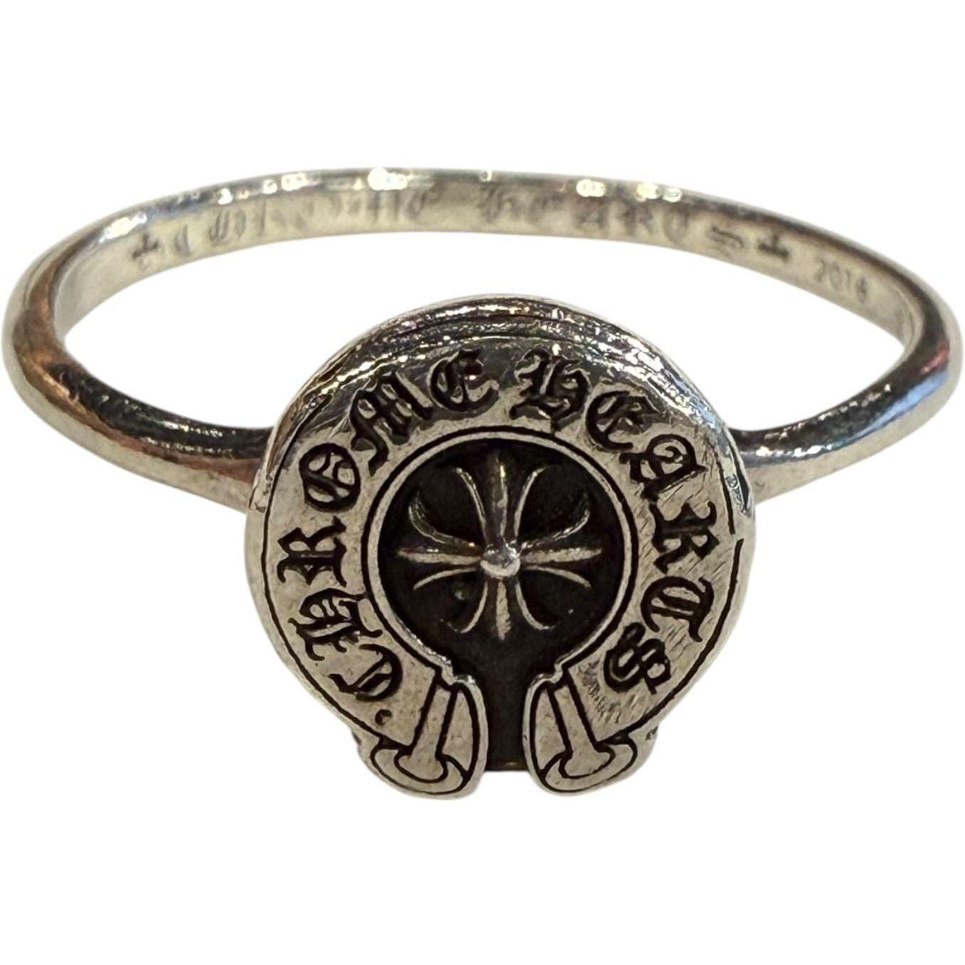 Chrome Hearts Silver Bubblegum Horsehoe Ring - US Size 8.5