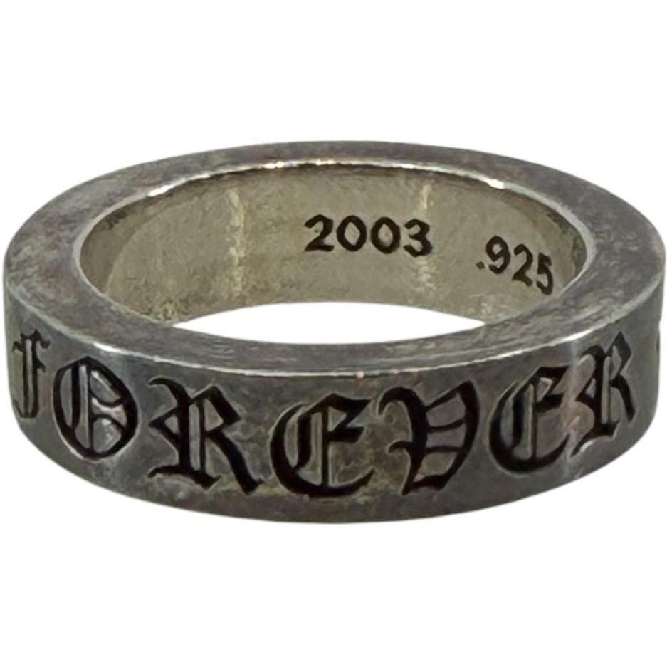 Chrome Hearts Silver CH Forever Ring - Size 7.5 - Used