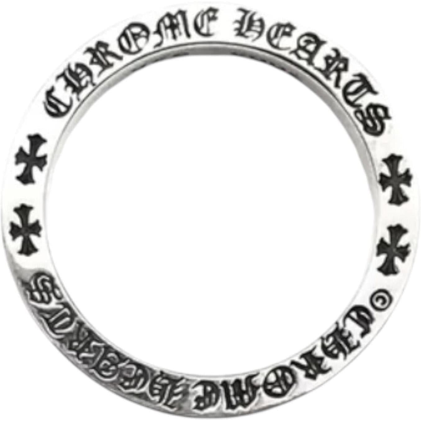 Chrome Hearts Silver CH Forever Ring - US Size 11