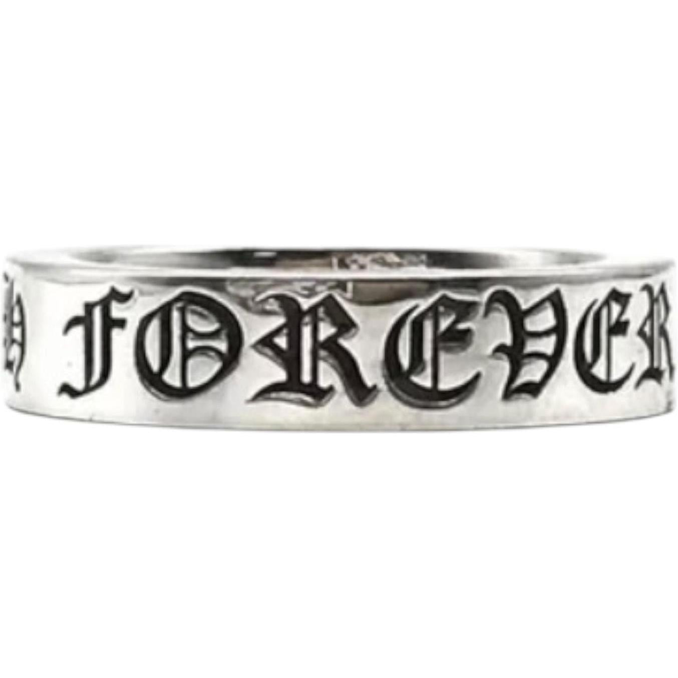 Chrome Hearts Silver CH Forever Ring - US Size 7