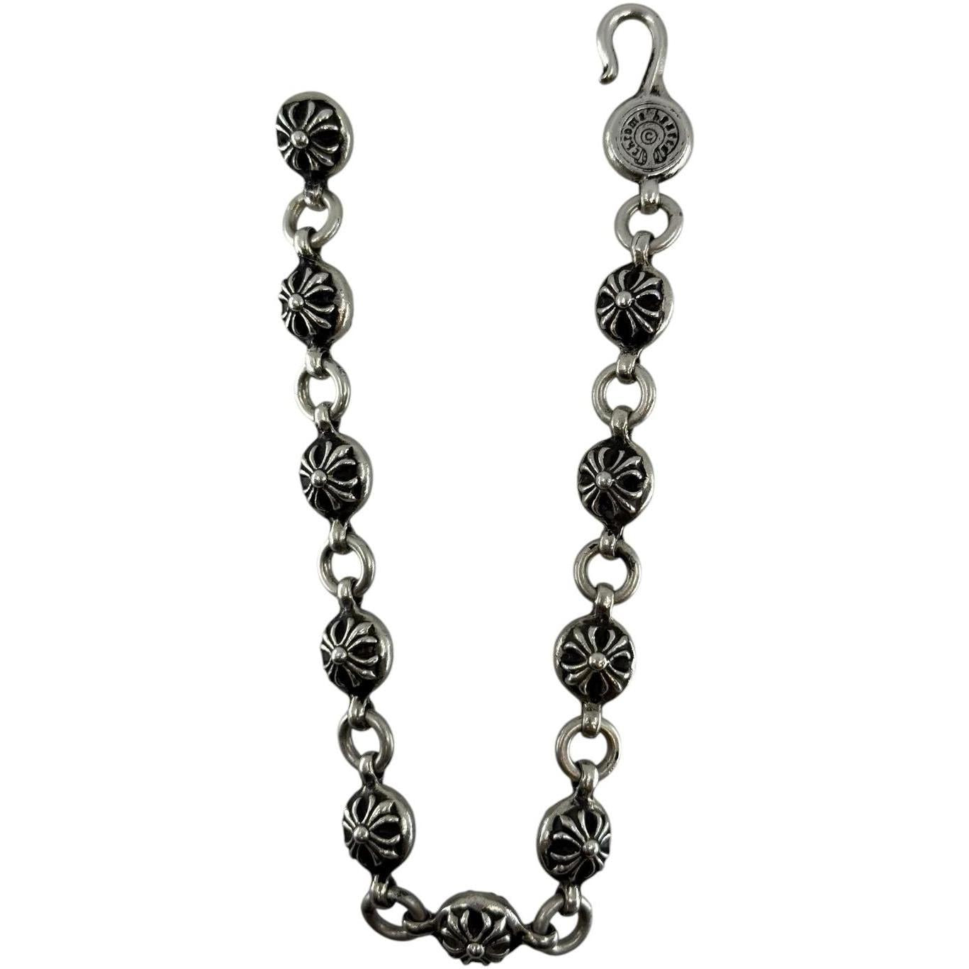 Chrome Hearts Silver Cross Ball Bracelet - 10 Links - Like New