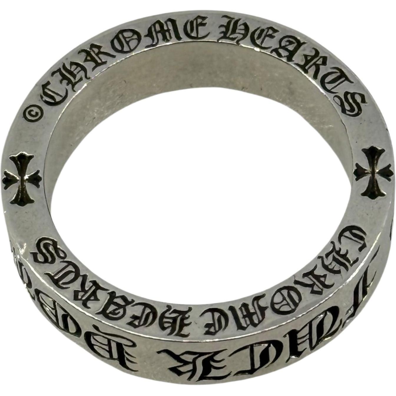 Chrome Hearts Silver Fuck You Ring - US Size 9