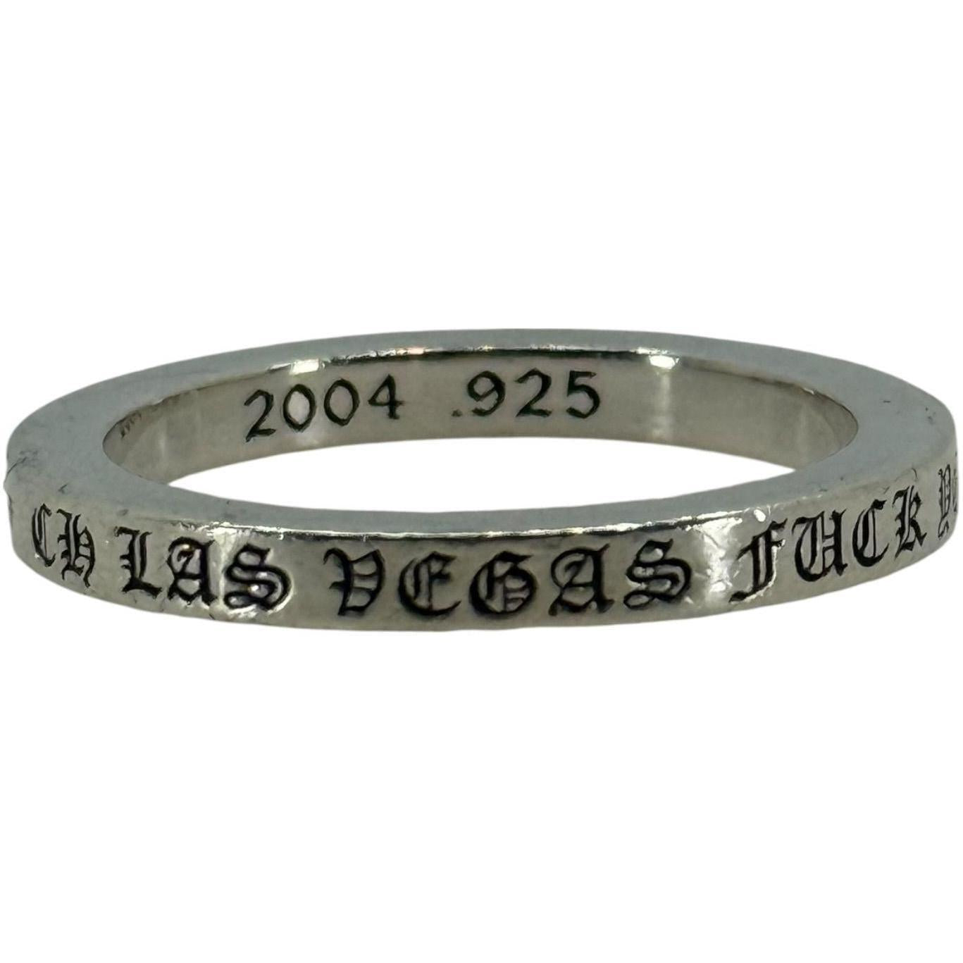 Chrome Hearts Silver Las Vegas Fuck You Ring - US Size 12