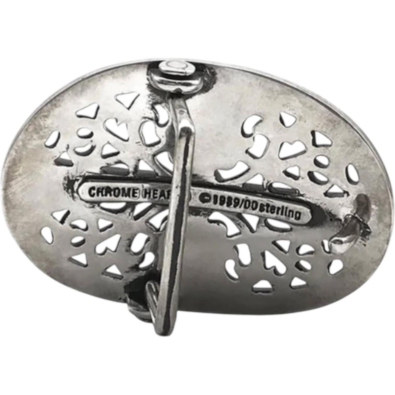 Chrome Hearts Silver Oval Belt Buckle
