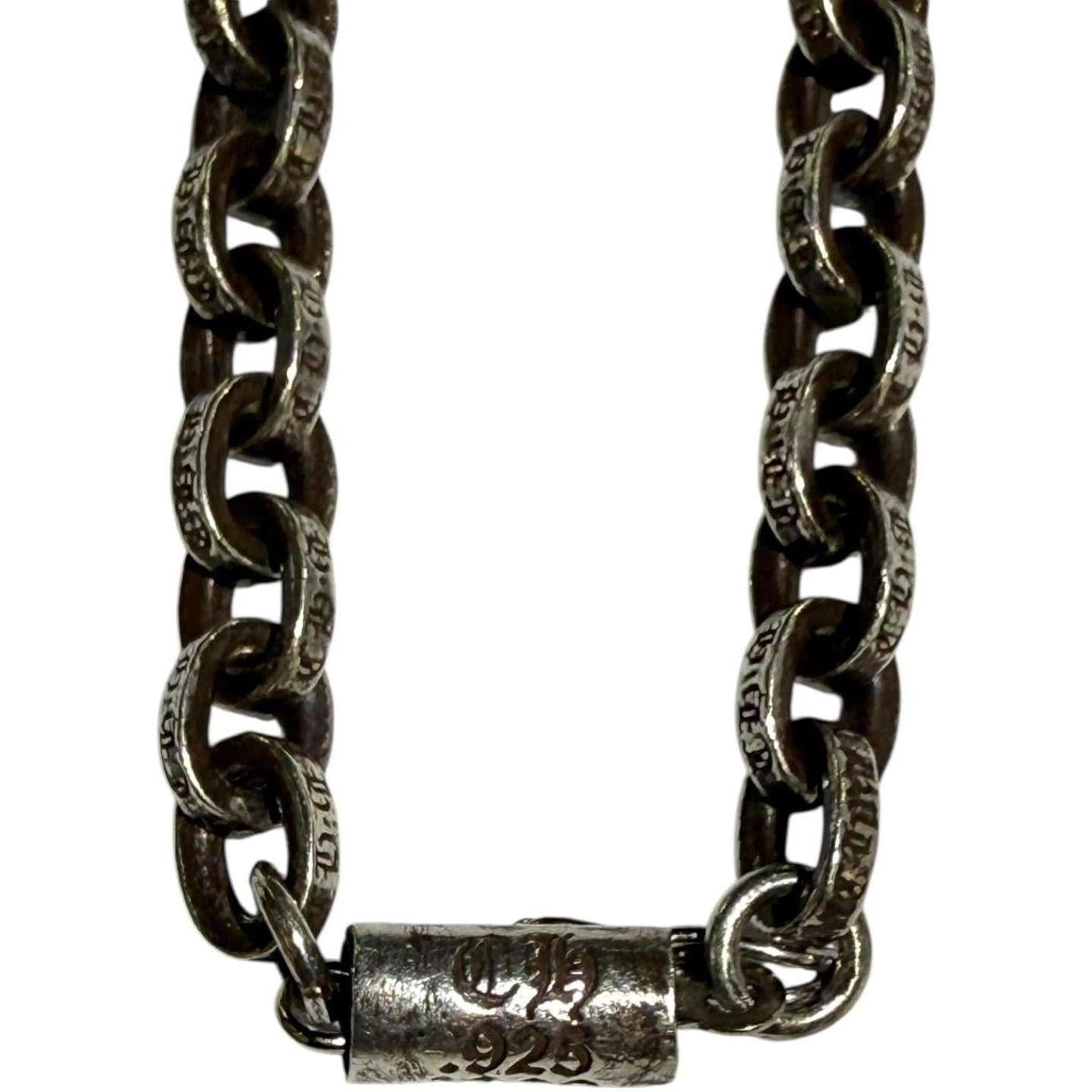 Chrome Hearts Silver Paper Chain Bracelet - 7 Inches