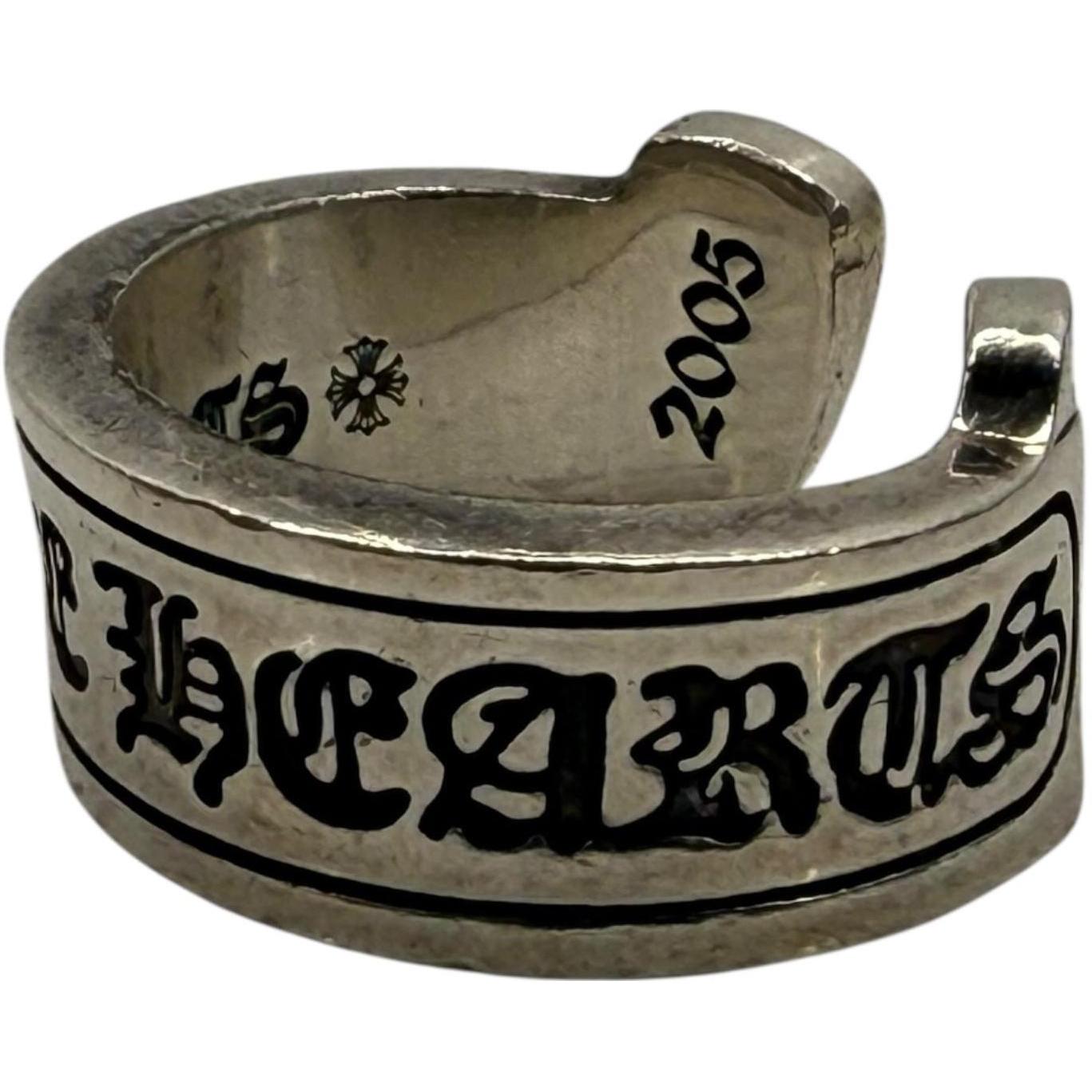 Chrome Hearts Silver Scroll Ring - US Size 13