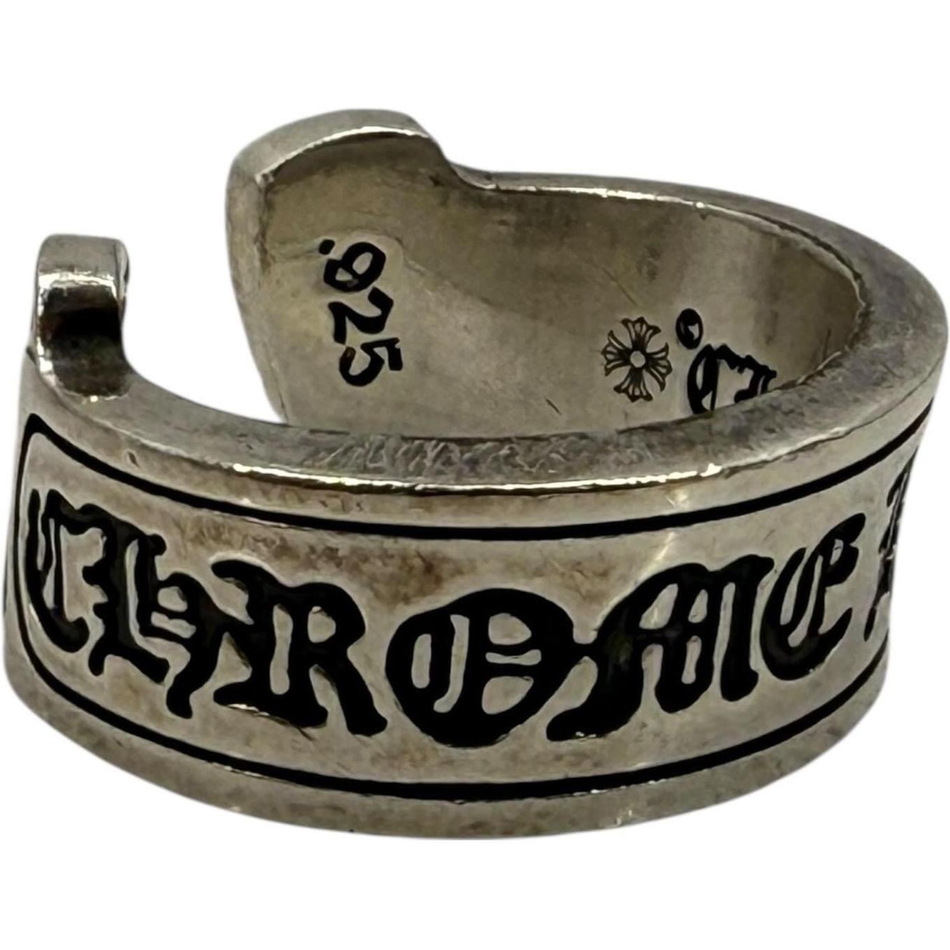 Chrome Hearts Silver Scroll Ring - US Size 13