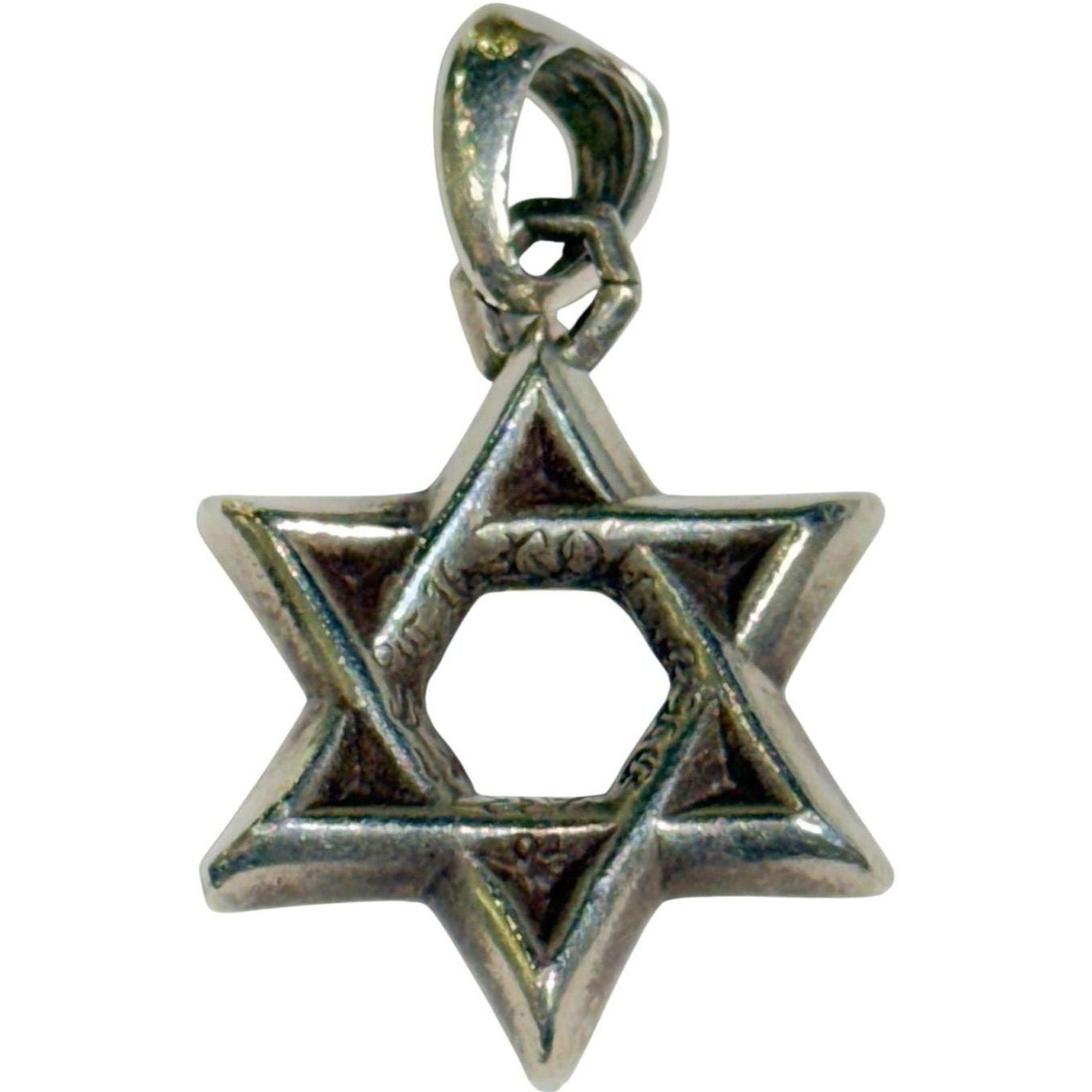 Chrome Hearts Silver Star of David Pendant