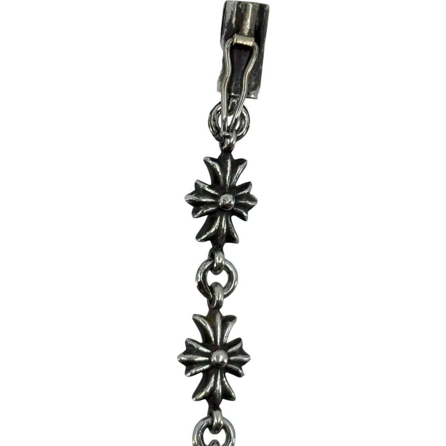 Chrome Hearts Silver Tiny E Bracelet - 12 Links