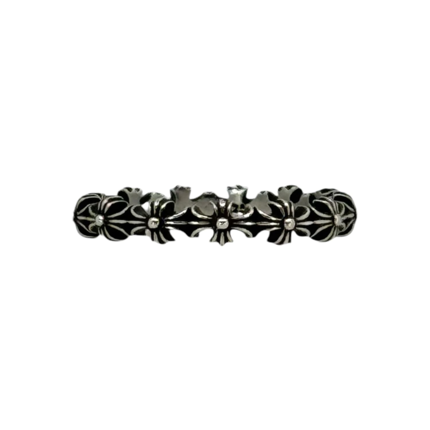 Chrome Hearts Silver Tiny E Ring - US Size 8
