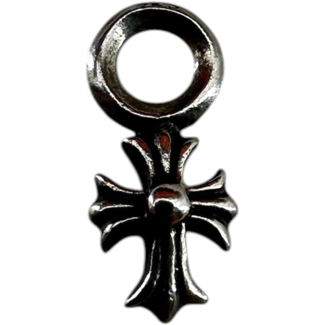 Chrome Hearts Silver Tiny Plus Charm Pendant