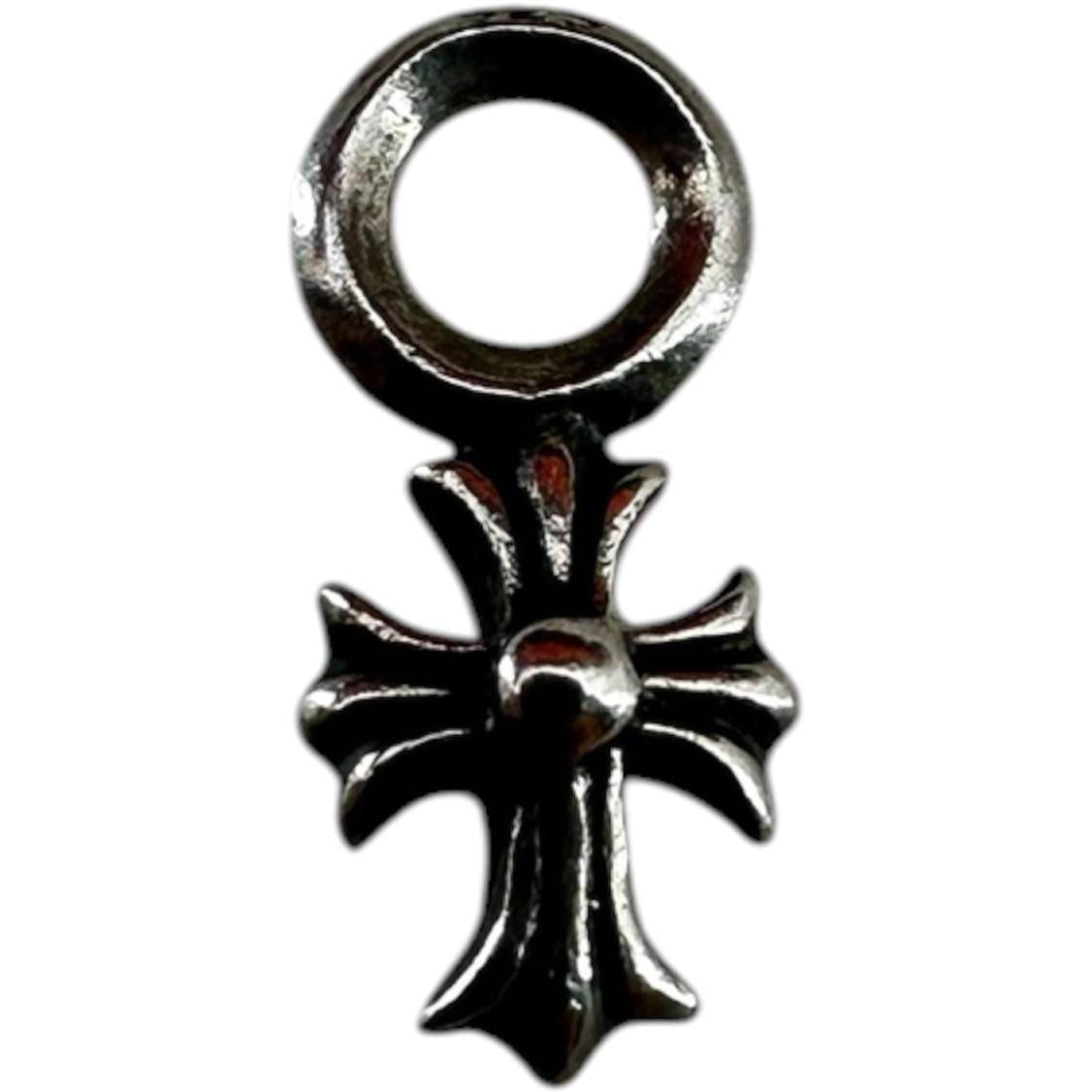 Chrome Hearts Silver Tiny Plus Charm Pendant