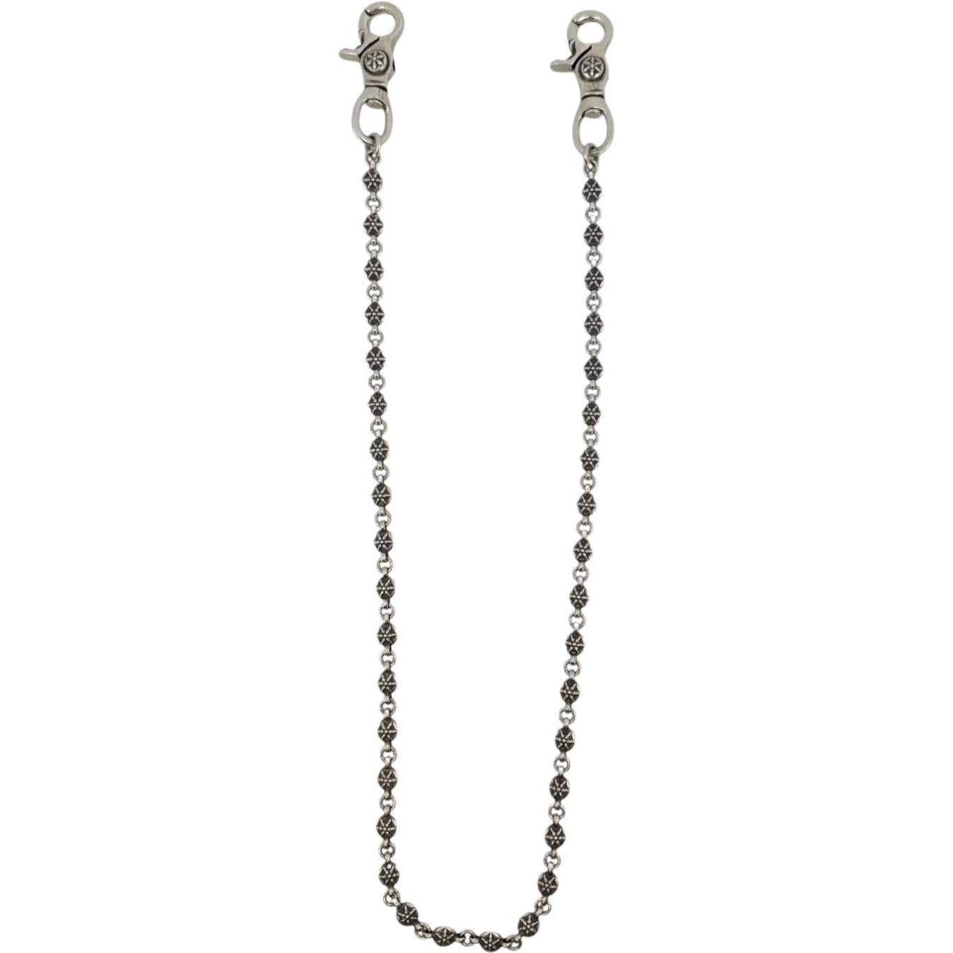 Chrome Hearts Silver XXL Crossball Wallet Chain