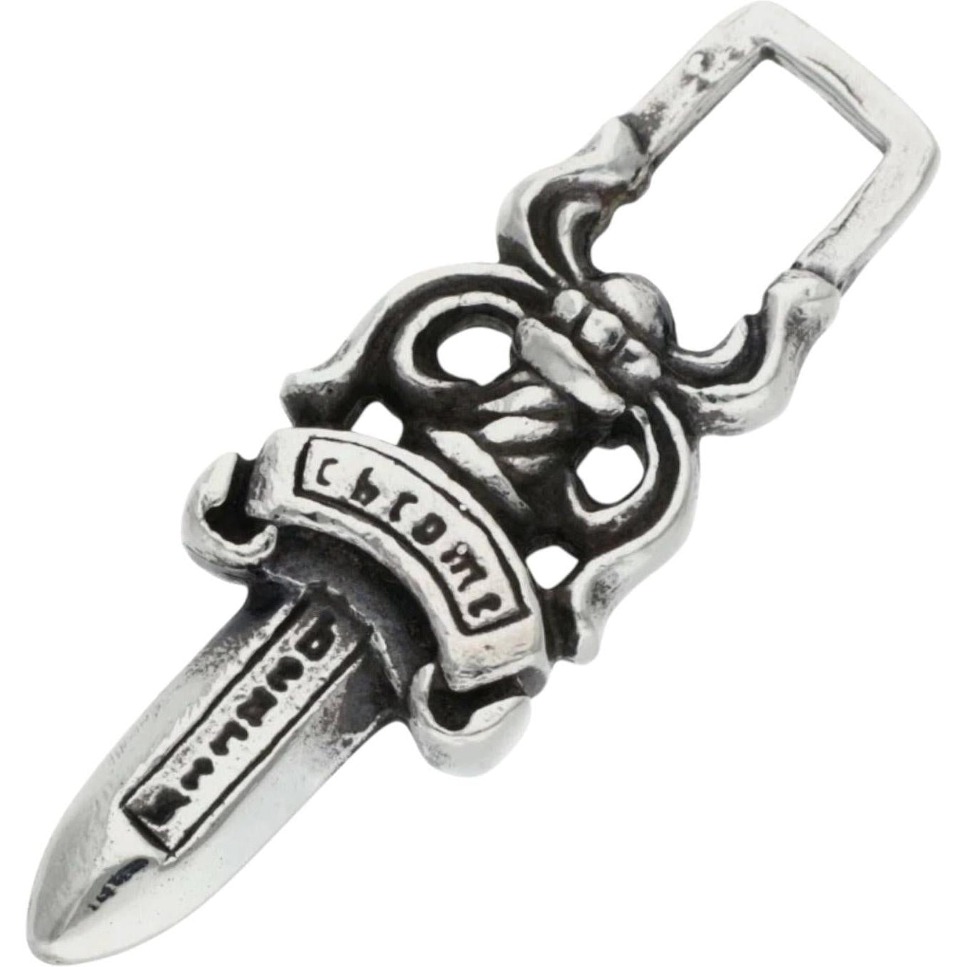 Chrome Hearts Silver Zipper Dagger Pendant