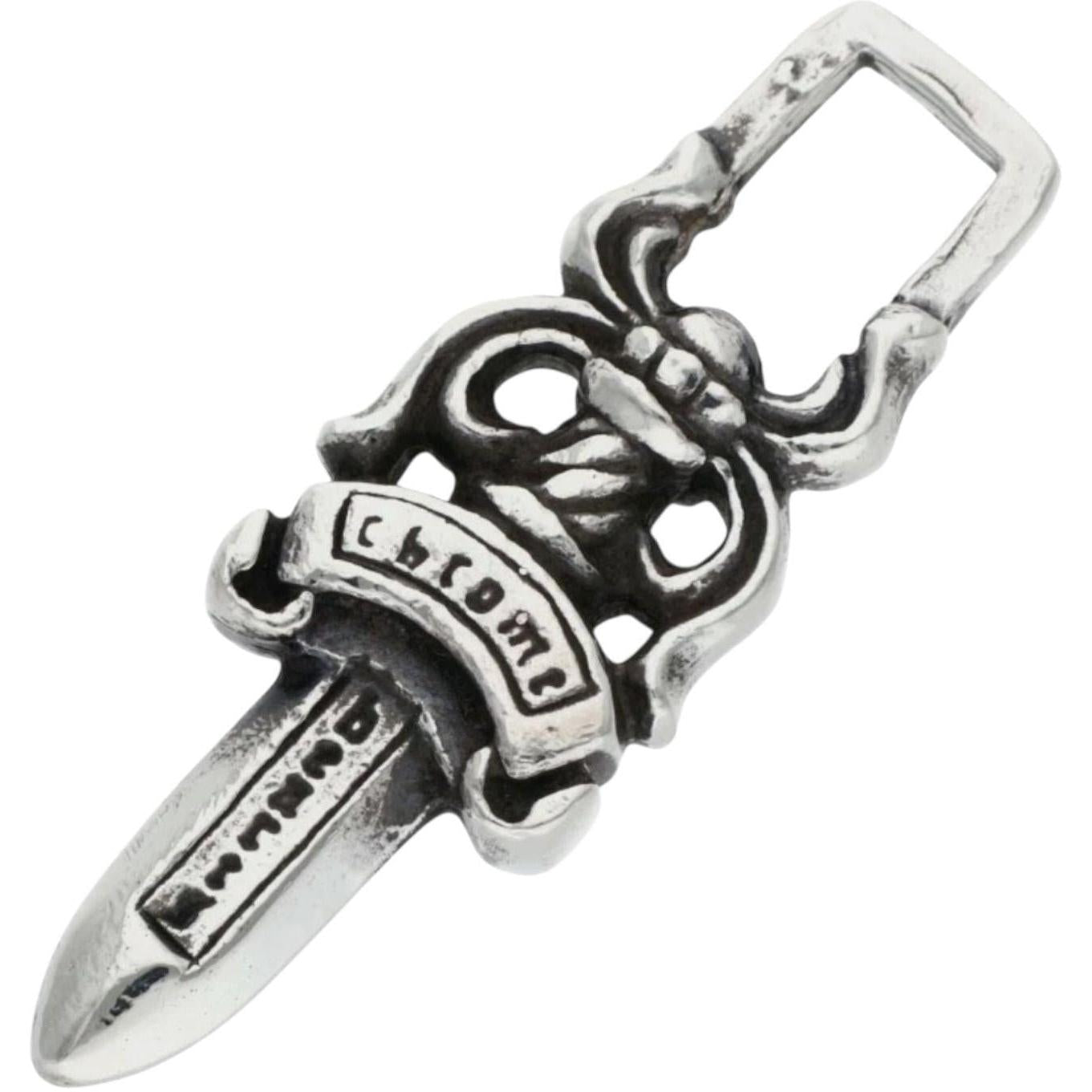 Chrome Hearts Silver Zipper Dagger Pendant