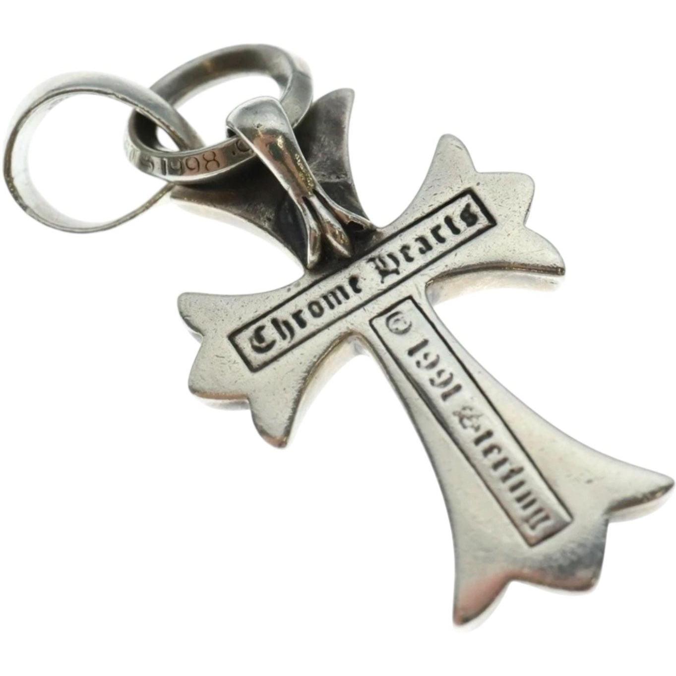 Chrome Hearts Small Cross Silver Pendant
