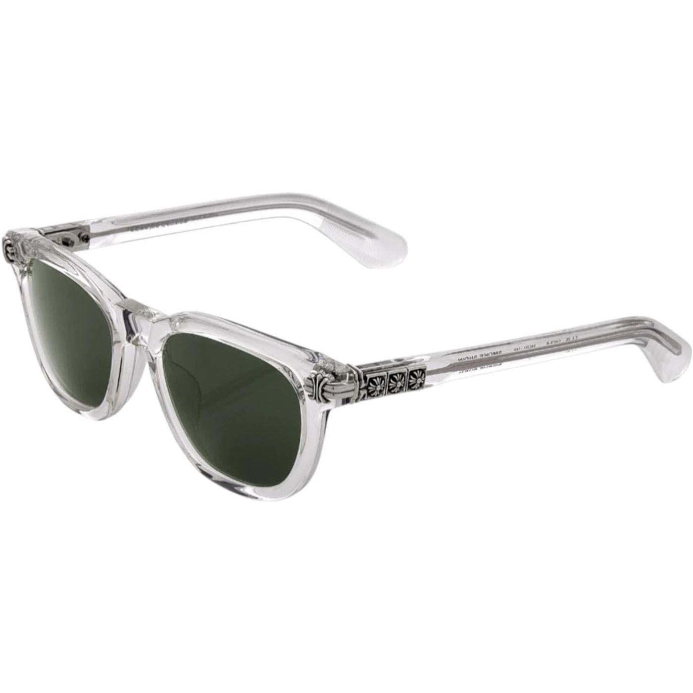 Chrome Hearts Smoke Show Sunglasses Crystal Dark Geen