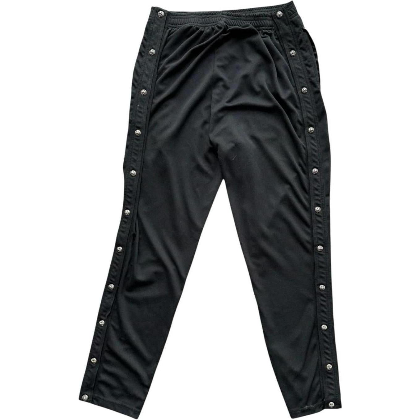 Chrome Hearts Snap Button Tearaway Track Pants Black/White